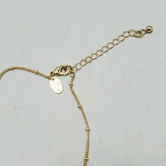 Charming Charlie crystal quartz point, gold chain necklace - Picture 6 of 7